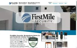 FirstMile Security website
