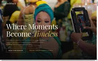 Flashback Visuals website