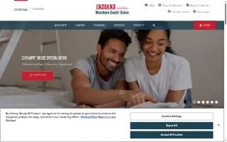 Indiana Members Credit Union of Brownsburg website
