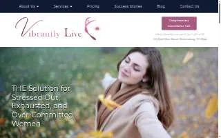 Vibrantly Live website