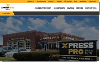 Xpress Pro Tire & Auto Brownsburg website