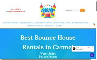 ASAP Party Rentals website