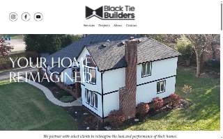 Black Tie Builders website