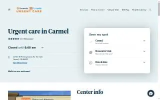 Community-GoHealth Urgent Care website