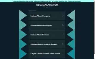 Indiana Alarm of Carmel website