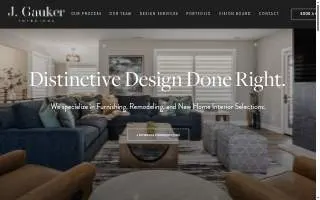 J. Gauker Interiors of Carmel website