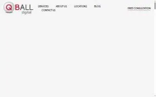 QBall Digital Agency website