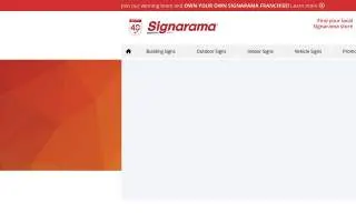 Signarama Carmel website