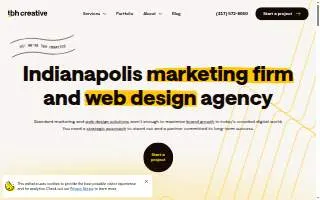 TBH Creative website