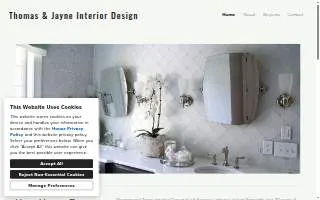 Thomas & Jayne Interior Design website