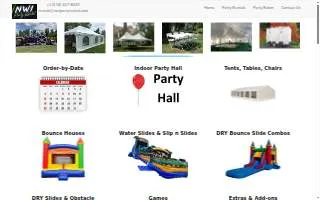 NWI Party Rental website