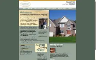 Sommers Construction website