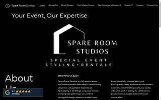 Spare Room Studios website