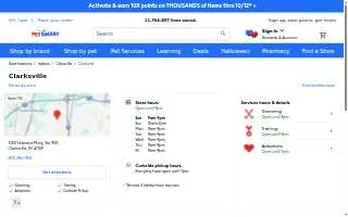 PetSmart of Clarksville website