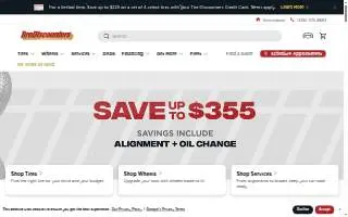 Tire Discounters of Clarksville website