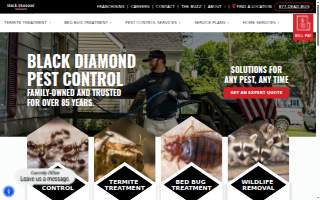 Black Diamond Pest Control website