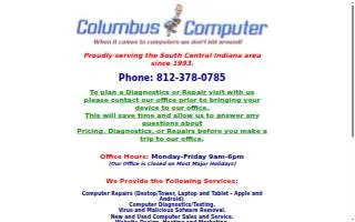 Columbus Computer website