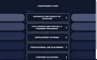 Express Employment Professionals of Columbus website