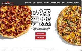 HotBox Pizza website