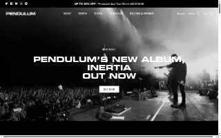Pendulum Smoke Shop website