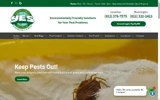 YES Pest Pros of Columbus website