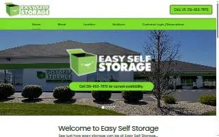 Easy Self Storage website