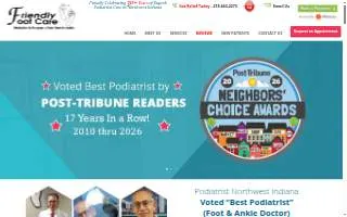 Friendly Foot Care, P.C. website
