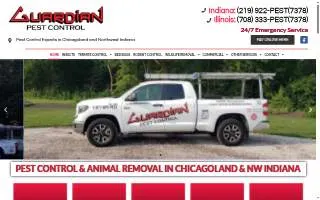 Guardian Pest Control of Crown Point website