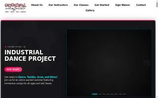 Industrial Dance Project of Crown Point website