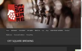Off Square Brewing of Crown Point website