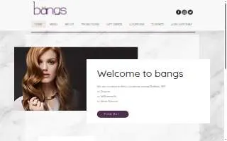 Bangs Hair Studio LLC website