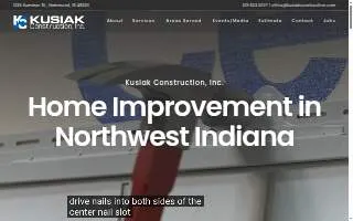 Kusiak Construction Inc of East Chicago website