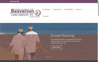 Beaverson Law Group, PC website