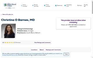 Christina O Barnes, MD of Elkhart