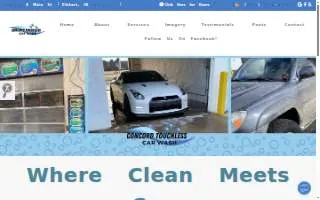 Concord Touchless Car Wash website