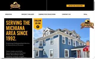 Hoosier Siding & Windows website