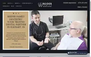 Reider Family Dentistry website