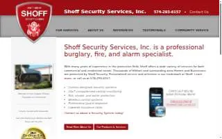 Shoff Security Systems website