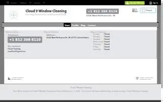 Cloud 9 Window Cleaning website
