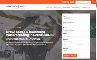 Crawlspace Medic of Evansville website