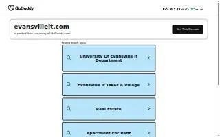 Evansville IT website