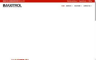 Maxitrol Security Systems website