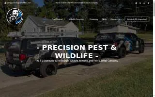 Precision Pest & Wildlife website