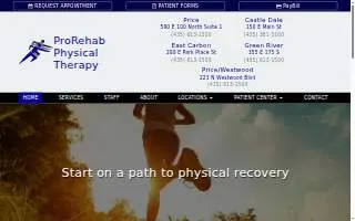 ProRehab Physical & Occupational Therapy - Evansville North website