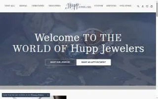 Hupp Jewelers website