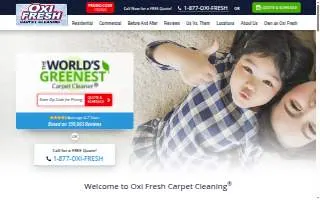Oxi Fresh Carpet Cleaning of Midland website