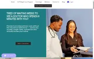 Precision Primary Care & Wellness website