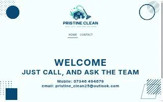 Pristine Clean Co. of Fishers website