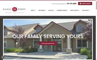 Randall & Roberts Funeral Home of Fishers website