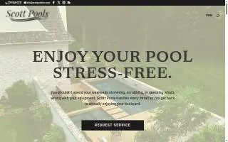 Scott Pools, Inc of Fishers website